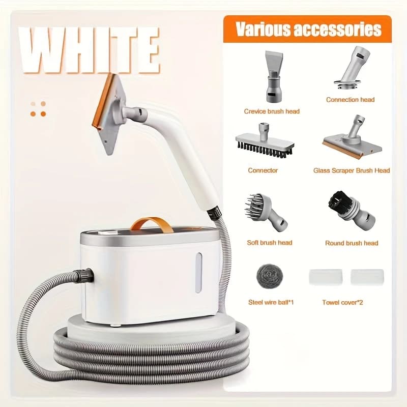 Handheld Steam Cleaner with 6 Multi-Surface Attachments